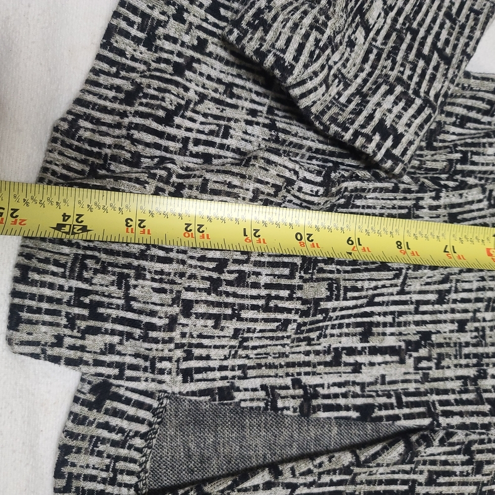 Nic & Zoe Black and White Open Front Cardigan, Blazer Jacket, Petite Medium - Picture 5 of 7